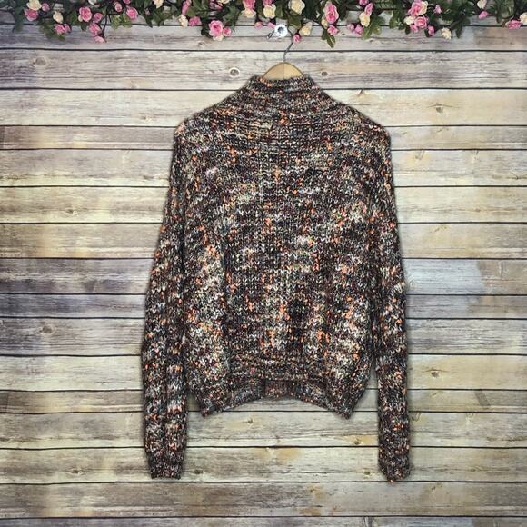 Line & Dot Multicolored Turtleneck Knit Sweater - Picture 3 of 10